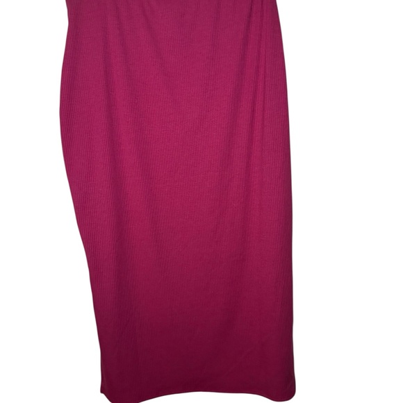 White Birch Ribbed Pink Pencil Skirt - Picture 8 of 8